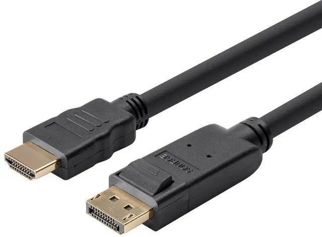 Alt view image 8 of 13 - Monoprice DisplayPort 1.2a to HDTV Cable - 6 Feet, Supports Up to 4K Resolution And 3D Video - Select Series
