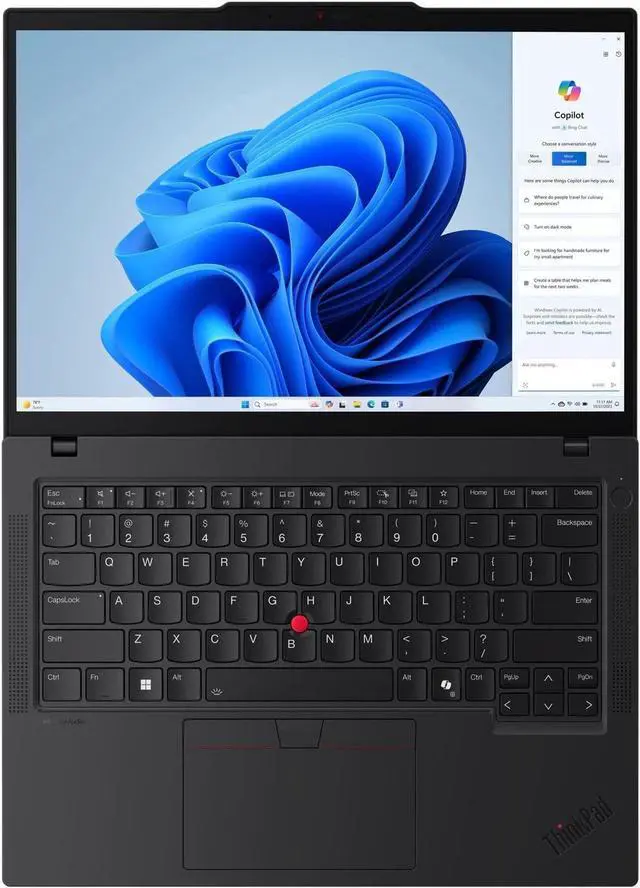 Alt view image 15 of 16 - Lenovo ThinkPad T14 Gen 5 21ML006LUS 14" Notebook - WUXGA - Intel Core Ultra 7 155U - 16 GB - 512 GB SSD - English Keyboard - Gray
