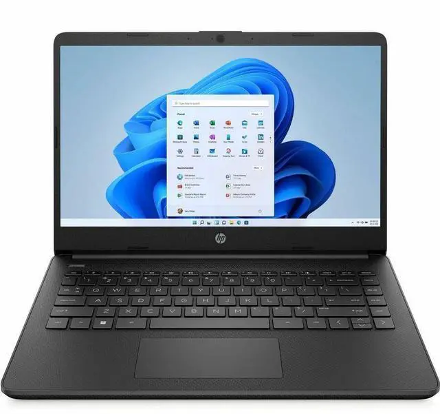 Alt view image 5 of 6 - HP 14-dq3230nr 14" HD Touchscreen Laptop, Intel Celeron N4500 1.1GHz, 4GB RAM, 64GB eMMC, Windows 11 Home S Mode, Pale Gold/Natural Silver