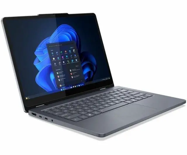 Alt view image 12 of 13 - Lenovo 13w Gen 3 83M9000DUS 13.3" Touchscreen Convertible 2 in 1 Notebook - WUXGA - 60 Hz - Intel Core 3 1st Gen 100U - 8 GB - 256 GB SSD - English Keyboard - Luna Gray - Intel Chip - 1920 x 1200
