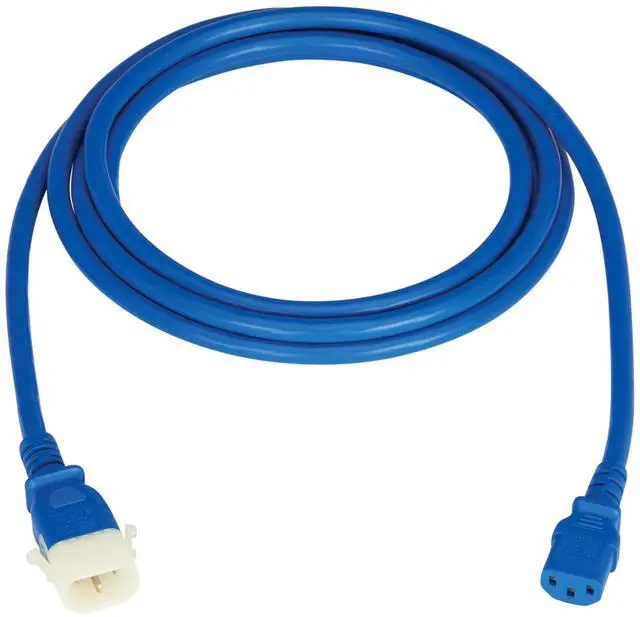 Alt view image 2 of 5 - Eaton Tripp Lite 6ft PDU C13 to P-Lock C14 Heavy-Duty Power Cords Blue 6 Pack