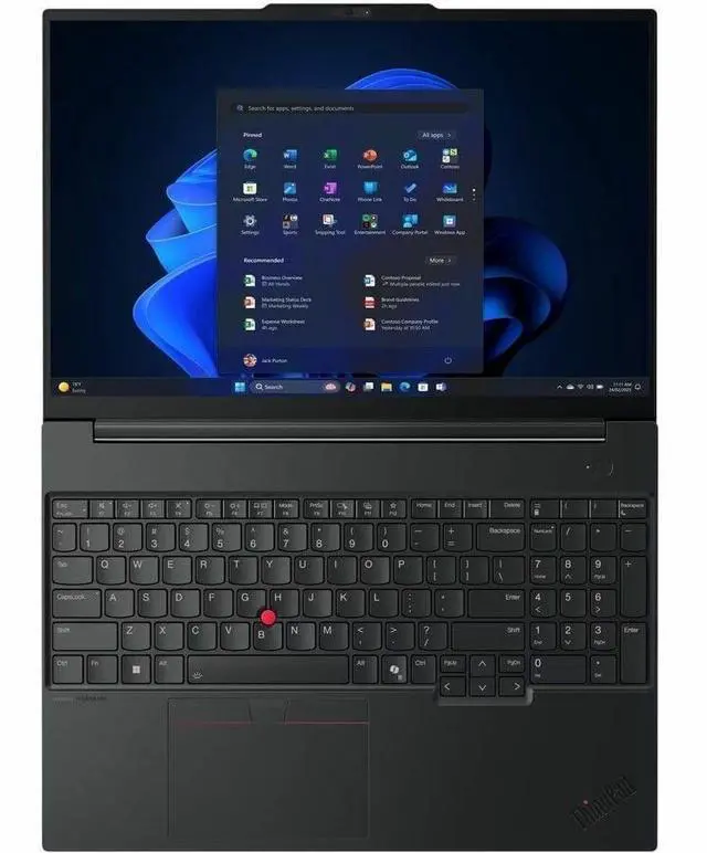 Alt view image 20 of 20 - Lenovo ThinkPad E16 Gen 3 21SR0033US 16" Notebook - Intel Core Ultra 7 255H - 16 GB - 512 GB SSD - Windows 11 Pro - Intel Arc 140T GPU - Webcam - IEEE 802.11ax Wireless LAN Standard