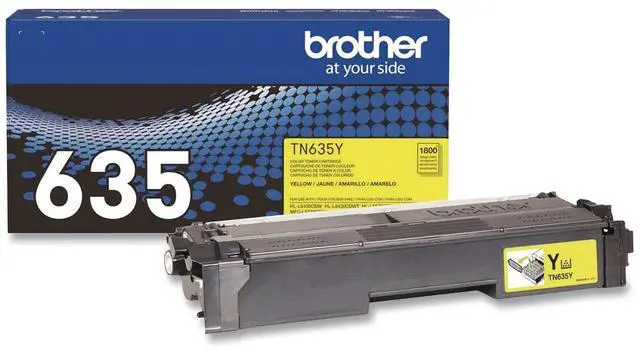 Main image of Brother TN635Y Original Standard Yield Laser Toner Cartridge Yellow 1 Pack