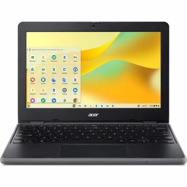 Alt view image 8 of 9 - Acer Chromebook 511 C737T C737T-C1C1 11.6" Touchscreen Chromebook - HD - 60 Hz - Intel N-Series N150 - 8 GB - 64 GB Flash Memory - English (US) Keyboard - Black - Intel Chip - 1366 x 768 - Chrome