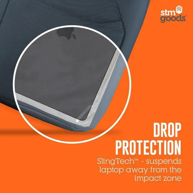 Alt view image 8 of 12 - STM Myth 18L Backpack - Durable, Stylish, and Practical Laptop Backpack with Multiple Pockets - Fits 15" Laptop and 16" MacBook Pro with Maximum Laptop Protection - Magnet Black