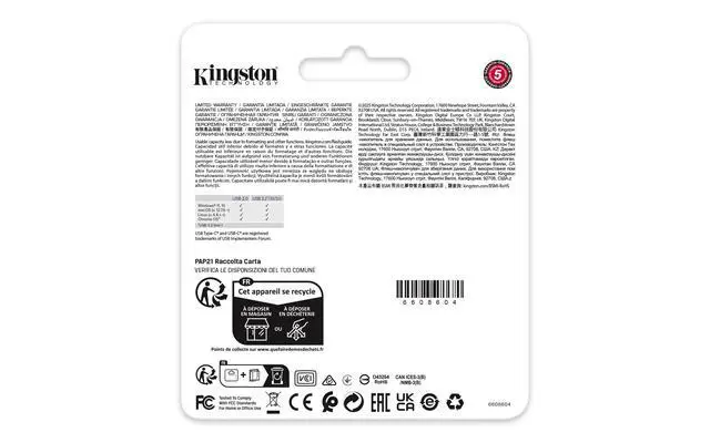 Alt view image 15 of 15 - Kingston DataTraveler Duo 128GB USB 3.2 (Type A + Type C) Gen 1 On-The-Go Flash Drive - 128 GB - USB 3.2 (Gen 1) Type A, USB 3.2 (Gen 1) Type C