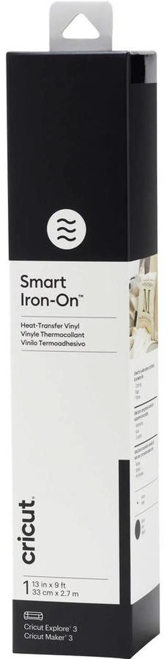 Main image of Cricut 13in x 9ft Smart Iron On Heat Transfer Vinyl Black 2008492