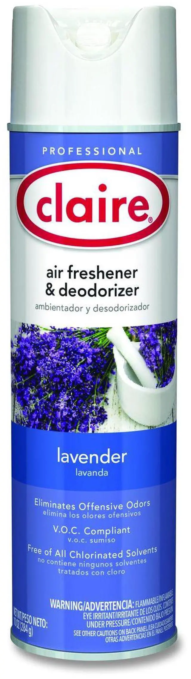 Main image of Aerosol Air Freshener and Deodorizer Lavender 10 oz Aerosol Spray 12 Cans CL191