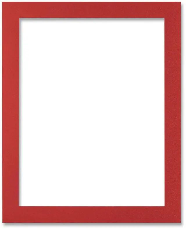 Main image of Self-Adhesive Sign Holders 8.5 x 11 Insert Clear with Red Border Frame 2/Pack 68776R