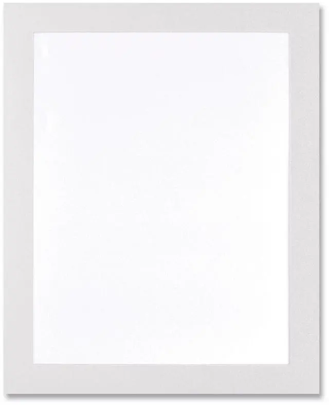 Main image of Self Adhesive Sign Holders 11 x 17 Clear with White Border 2/Pack 68886W
