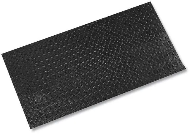 Main image of Tuff-Spun Foot-Lover Diamond Surface Mat Rectangular Black Diamond Embossed Surface 24" x 36" FL2436KD