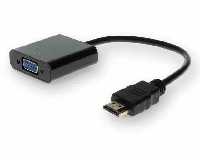 Alt view image 13 of 13 - 5PK HDMI 1.3 Male to VGA Female Black Active Adapters For Resolution Up to 1920x1200 (WUXGA) - 100%