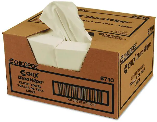 Alt view image 4 of 4 - Chix DuraWipe General Purpose Towels, 12 x 13 1/2, White, 400/Carton 8710