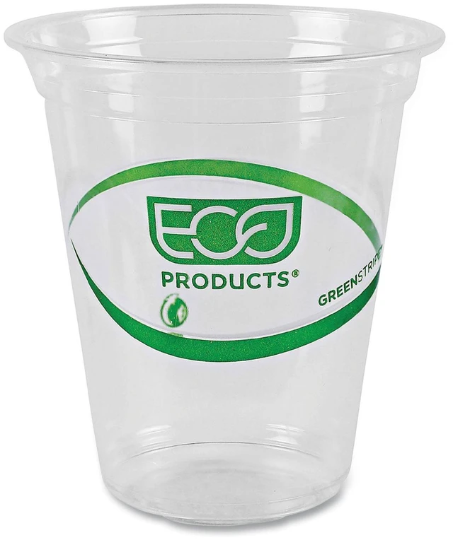 Main image of Eco-Products GreenStripe Renewable/Compostable Cold Cups 16oz Clear 1000/Carton