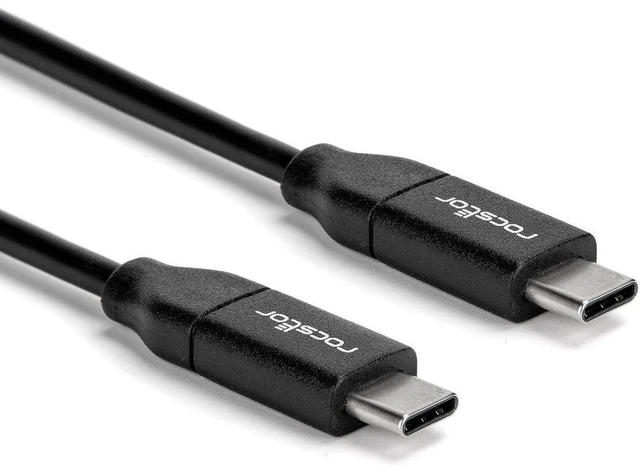 Main image of Rocstor Premium USB-C Charging Cable 2m 6ft Up to 100W PD-M/M- Black