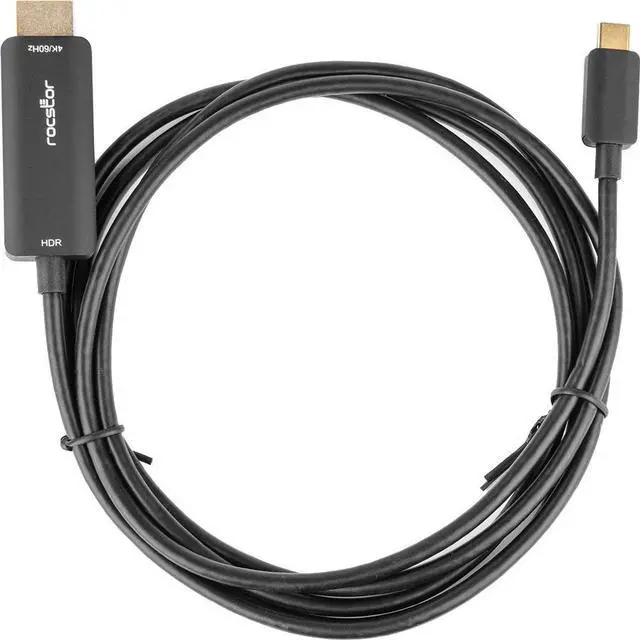 Main image of ROCSTOR 6FT USB-C TO HDMI M/M CABLE SUPPORTS UP TO 4K 60HZ - WHITE