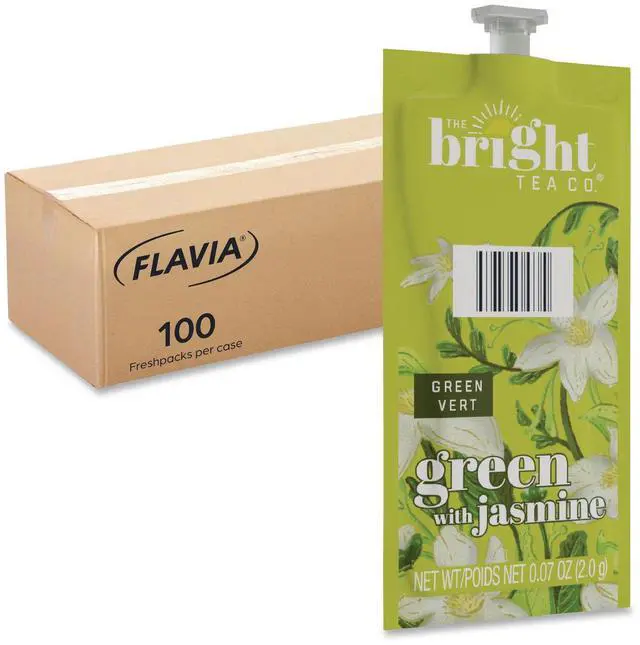 Main image of The Bright Tea Co. Green with Jasmine Tea Freshpack 100/Carton 48023