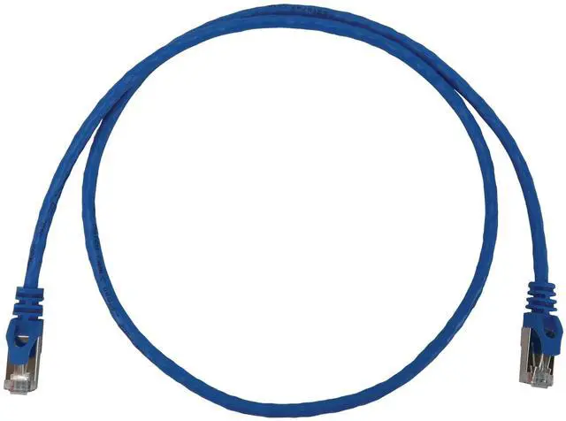 Alt view image 8 of 10 - Tripp Lite Cat6a 10G Snagless Shielded Slim STP Ethernet Cable (RJ45 M/M), PoE, Blue, 3 ft. (0.9 m) - 3 ft Category 6a Network Cable for Network Device, Server, Switch, Router, Hub, Printer, Computer,