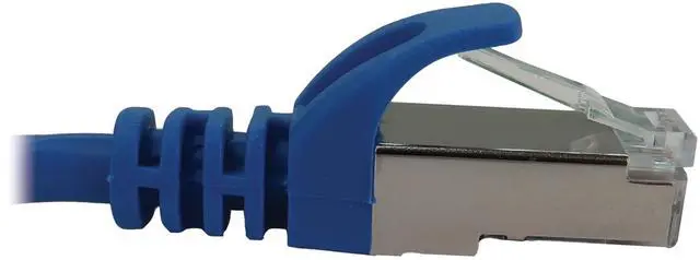 Alt view image 10 of 10 - Tripp Lite Cat6a 10G Snagless Shielded Slim STP Ethernet Cable (RJ45 M/M), PoE, Blue, 3 ft. (0.9 m) - 3 ft Category 6a Network Cable for Network Device, Server, Switch, Router, Hub, Printer, Computer,