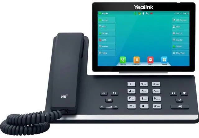 Alt view image 3 of 7 - Yealink SIP-T57W IP Wall Mountable Desktop Prime Business Phone, Classic Gray
