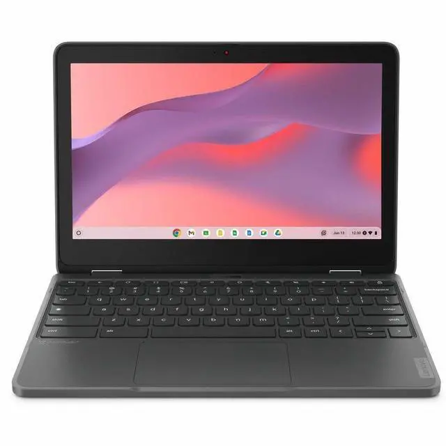 Alt view image 8 of 14 - Lenovo 300e Yoga Chromebook Gen 4 82W2002NUS 11.6" Touchscreen Convertible 2 in 1 Chromebook - HD - Octa-core (ARM Cortex A76 + Cortex A55) - 8 GB - 64 GB Flash Memory - English Keyboard - Graphi