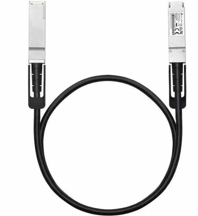 Alt view image 2 of 2 - Omada 1 Meter 100G QSFP28 Direct Attach Cable - 3.28 ft Twinaxial Network Cable for Network Device, Rack - First End: 1 x QSFP28 Network - Second End: 1 x QSFP28 Network - 100 Gbit/s - 30 AWG