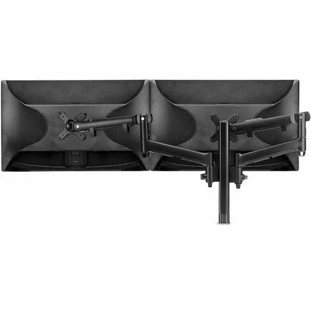 Alt view image 4 of 4 - Atdec dual dynamic monitor arm desk mount - Black - Flat and Curved up to 32in - VESA 75x75, 100x100