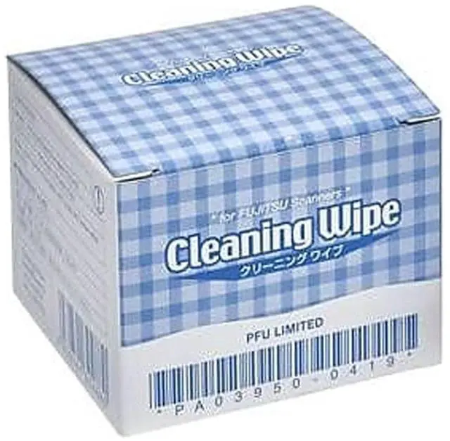 Alt view image 2 of 3 - Fujitsu PA03950-0419 24ct Box of 3in x 3in Scanner Cleaning Wipes
