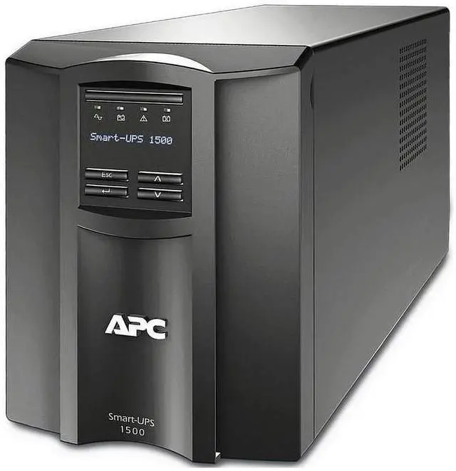 Alt view image 6 of 6 - APC Smart-UPS Line Interactive 1500VA Tower 120V 8x NEMA 5-15R outlets SmartConnect Port+SmartSlot Audible alarm disabled AVR LCD