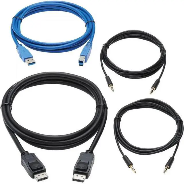 Alt view image 15 of 15 - DISPLAYPORT KVM CABLE KIT 4K 10FT