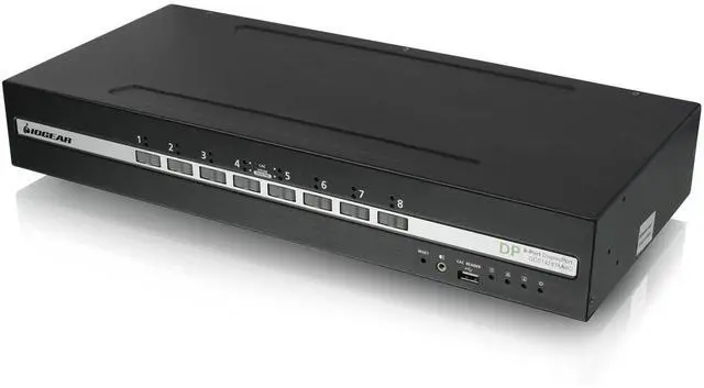 Alt view image 2 of 3 - IOGEAR 8-Port Dual View DisplayPort Secure KVM Switch w/Audio and CAC Support TAA GCS1428TAA4C