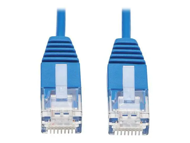 Alt view image 15 of 15 - Tripp Lite Cat6a 10G Certified Molded Ultra-Slim Utp Ethernet Cable (Rj45 M/M) Blue 7 Ft.