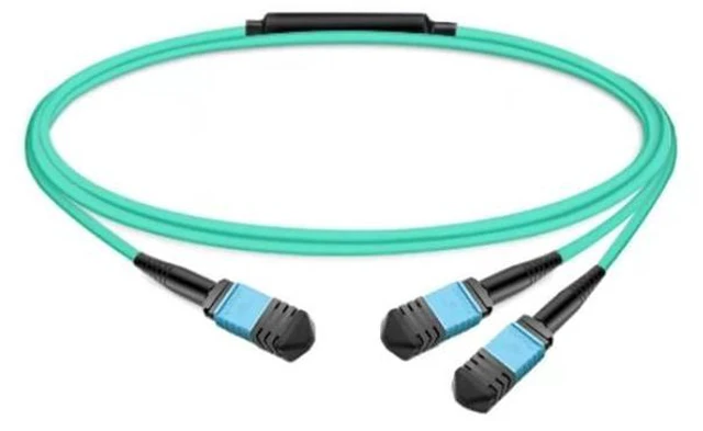 Alt view image 2 of 3 - NVIDIA Passive Fiber Cable MMF MPO12 APC to 2xMPO12 APC 3m MFP7E20N003