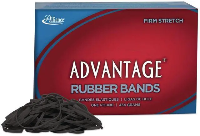 Main image of Advantage Classic Black Rubber Bands Size 32 0.04" Gauge 1 lb Box 700/Box 57325