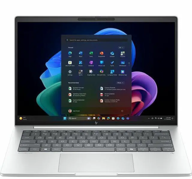 Alt view image 15 of 20 - HP EliteBook 8 G1i 16" Touchscreen Notebook - WUXGA - Intel Core Ultra 7 258V - 32 GB - 1 TB SSD - English Keyboard - Glacier Silver Aluminum - Intel Chip - 1920 x 1200 - Windows 11 Pro - Intel A