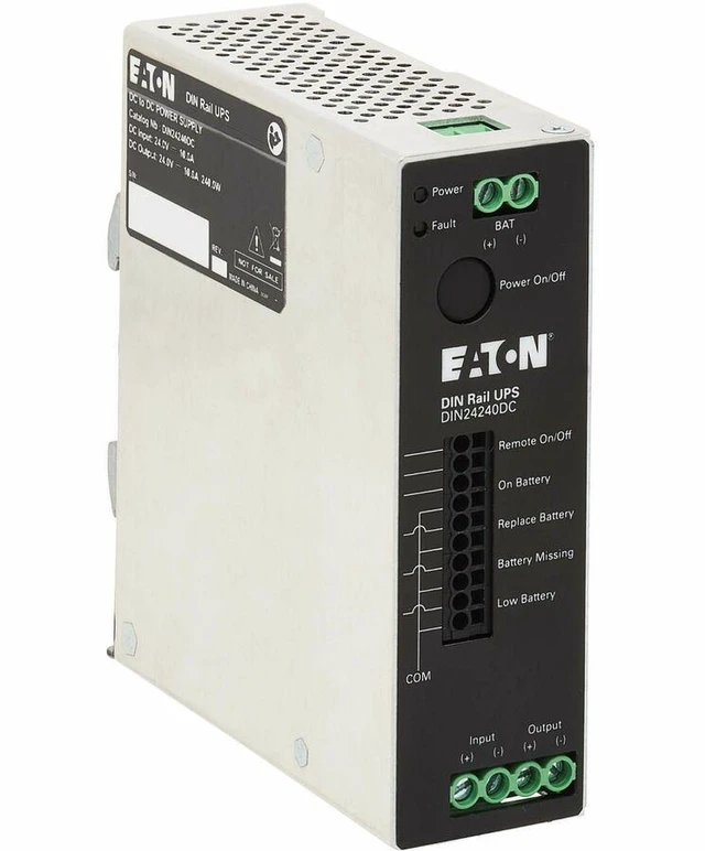 Main image of Eaton 240W 24V DC DIN Rail Industrial UPS Hardwire Input/Output