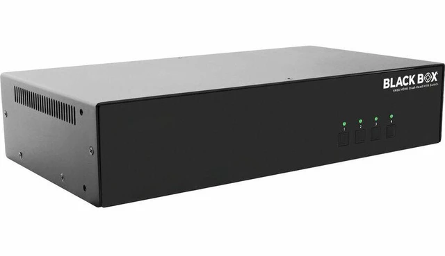 Main image of Black Box 4K60 HDMI Dual-Head KVM Switch 4 Port HD6224AR2