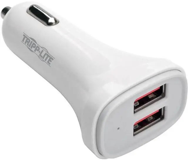Main image of Tripp Lite USB Car Charger Dual-Port with Autosensing 5V 4.8A Fast Charger