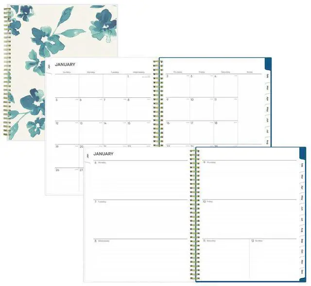 Main image of Blue Sky Bakah Blue Weekly/Monthly Planner Bakah Blue Floral 2026 137261