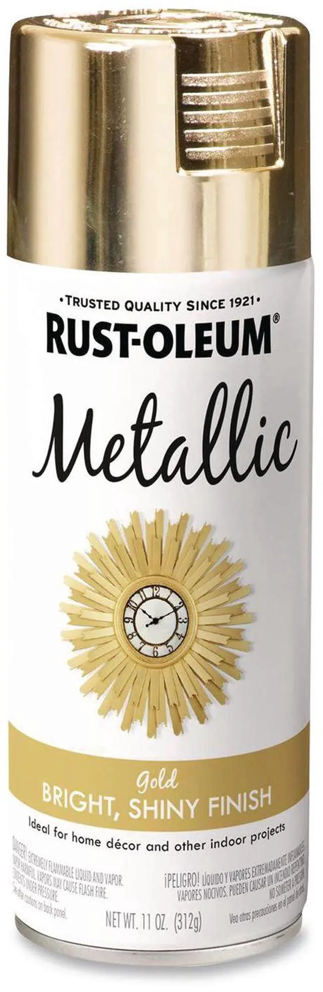 Main image of Metallic Spray Paint Metallic Gold 11 oz Aerosol Can 6/Carton 340647