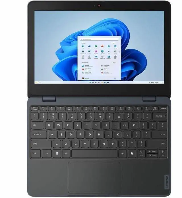Alt view image 14 of 16 - Lenovo 100w Gen 5 83LD0001US 11.6" Notebook - HD - 60 Hz - Intel N-Series N150 - 4 GB - 128 GB SSD - English Keyboard - Slate Gray - Intel Chip - 1366 x 768 - Windows 11 Pro Education - Intel - I