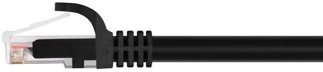 Alt view image 16 of 20 - Monoprice Cat6 Ethernet Patch Cable - 2 Feet - Black | Network Internet Cord - RJ45, Stranded, 550Mhz, UTP, Pure Bare Copper Wire, 24AWG - Flexboot Series