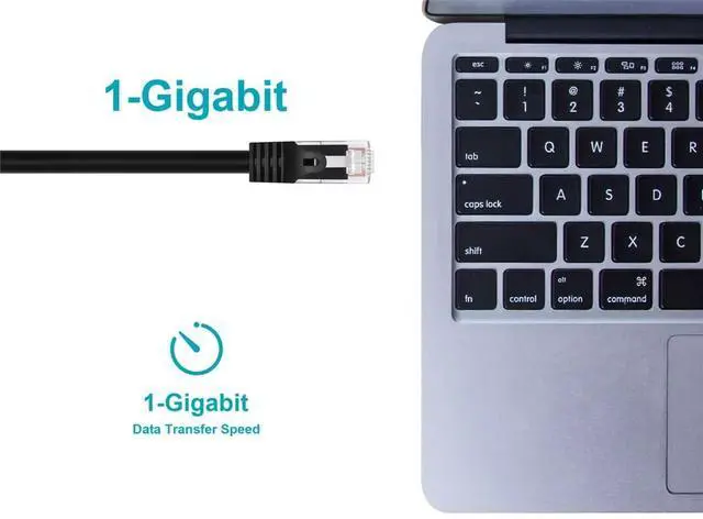 Alt view image 19 of 20 - Monoprice Cat6 Ethernet Patch Cable - 2 Feet - Black | Network Internet Cord - RJ45, Stranded, 550Mhz, UTP, Pure Bare Copper Wire, 24AWG - Flexboot Series