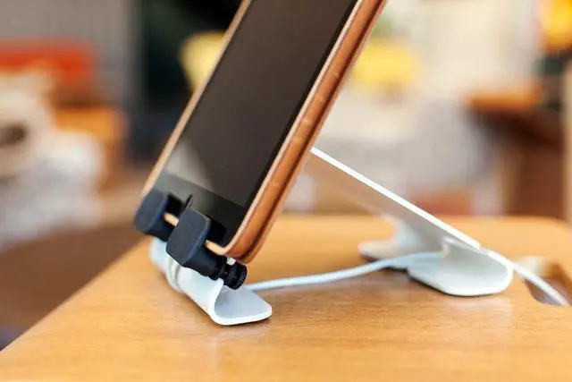 Alt view image 10 of 10 - Heckler Design @Rest - Universal Tablet Stand - 3.2" Height x 4.8" Width x 6.5" Depth - Steel - Gray, Black - Sturdy