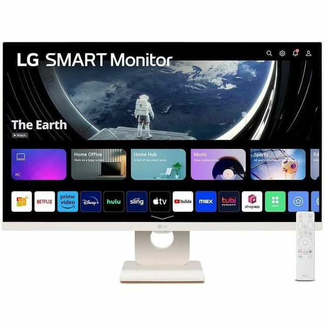 Main image of LG 27SR50F-W 27" Class Full HD Smart LCD Monitor 16:9 27" Viewable In-plane Switching IPS Technology 1920 x 1080 16.7 Million Colors 250 Nit 14 ms Speakers HDMI VESA Mount Compatible 27SR50FW