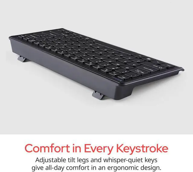 Alt view image 4 of 7 - Verbatim Silent Wireless Compact Keyboard and Mouse Combo