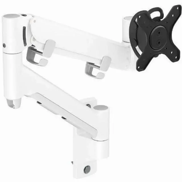 Alt view image 5 of 5 - Atdec Mounting Arm for Monitor, Curved Screen Display, Flat Panel Display, All-in-One Computer - White - Landscape/Portrait