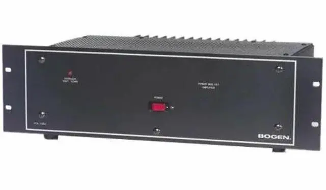Alt view image 7 of 7 - Bogen HTA125A 125-WATT RACK MOUNTING AMPLIFIER