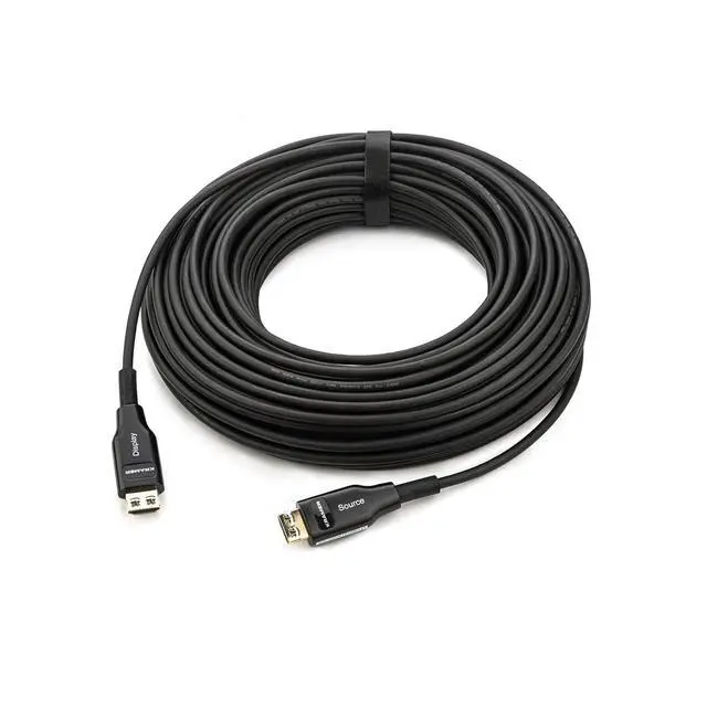 Alt view image 4 of 4 - Kramer CP-AOCH/60F-98 98ft Fiber Optic Plenum High Speed HDMI Cable Black