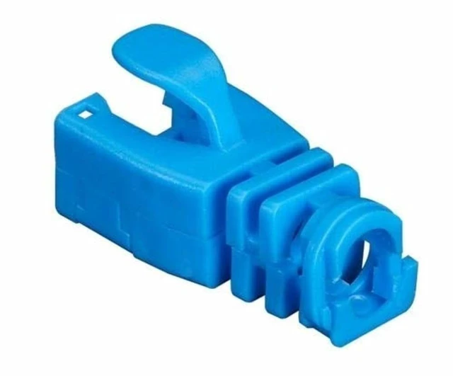 Alt view image 2 of 2 - Black Box FMT717-SO-50PAK Snap On Snagless Cable Boot Blue 50 Pack